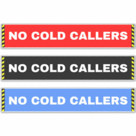 Inga Kall Callers-skyltar för Grind dörrfönstrets Klistermärken