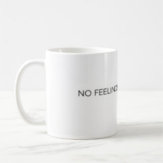 Inga känslor kvar minimalistisk rolig mugg mörk hu