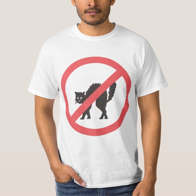 Inga katter! tee shirt (Framsida)