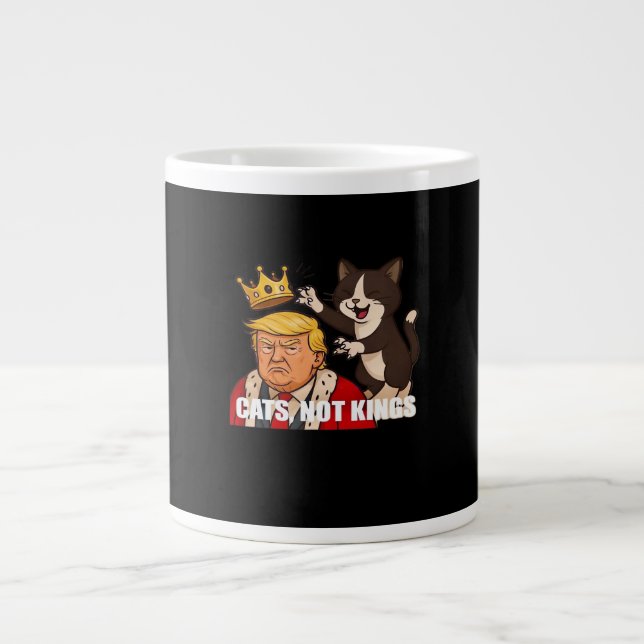 Inga katters antikingar Rolig klassisk stil Jumbo Mugg (Framsidan)