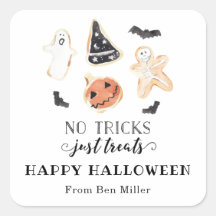 Inga knep, bara Treats Halloween Sticker