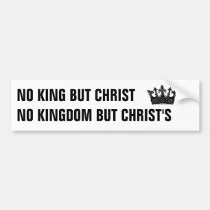 Inga konungariket men Kristus Bumper Sticker Bildekal