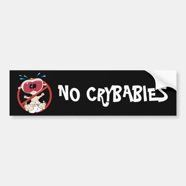 Inga kryBaby Bumper Sticker Bildekal (Framsidan)