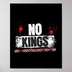 Inga Kung-auktoritärer Trump March Walk Ställe Poster