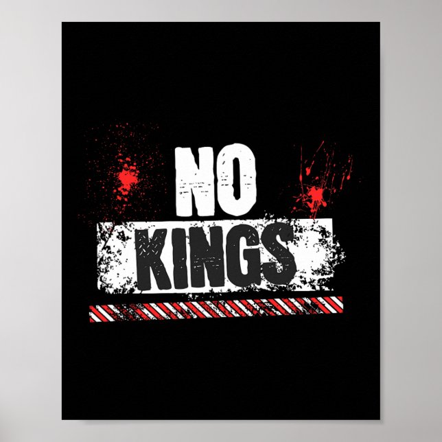Inga Kung-auktoritärer Trump March Walk Ställe Poster (Framsidan)