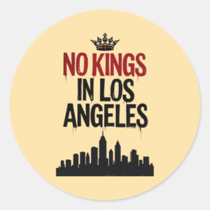Inga Kung i Los Angeles - Urban Reberevolt Runt Klistermärke