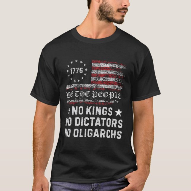 Inga Kung, inga diktatorer, inga oligarker i Ameri T Shirt (Framsida)