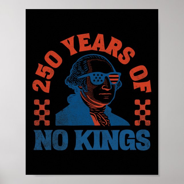 Inga kungar 250 år George Washington  Poster (Framsidan)