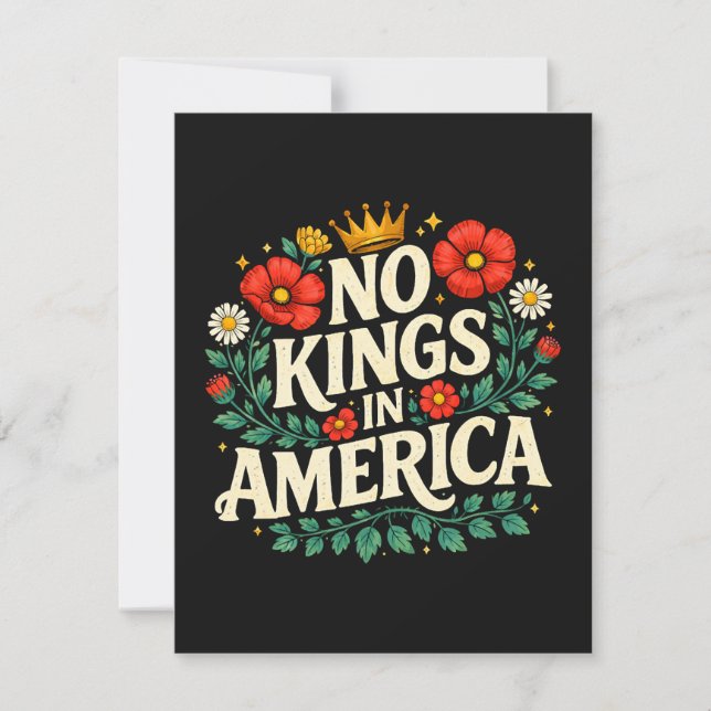 Inga kungar Amerika Meddelande (Framsida)