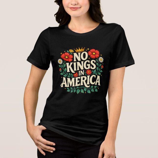 Inga kungar Amerika T Shirt (Framsida)