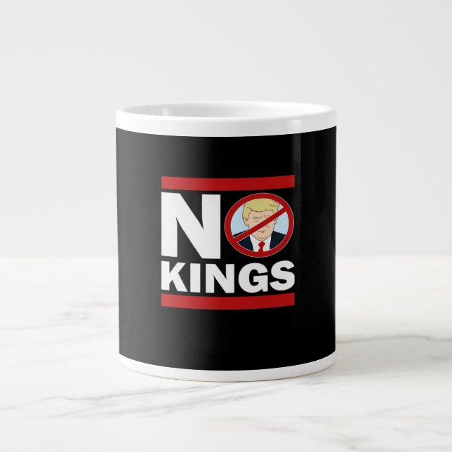 Inga kungar Anti-Klassisk Minimal Ren Jumbo Mugg (Framsidan)