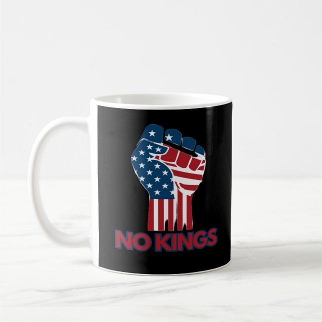 Inga kungar Anti Klassisk Retro Stil Kaffemugg (Vänster)