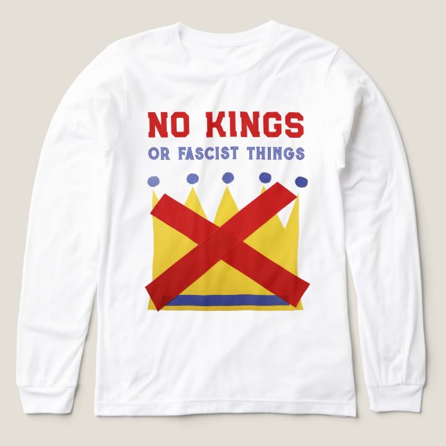 Inga kungar bekämpar fascism t shirt (Design framsida)
