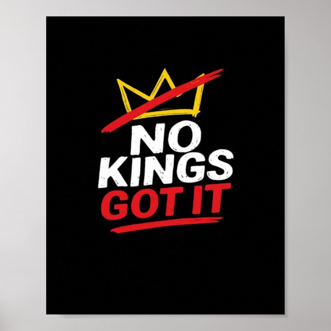 Inga kungar Det är kreativt avslappnat Poster (Framsidan)