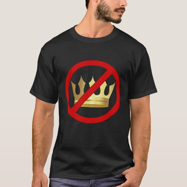 Inga kungar grafisk t-shirt (Framsida)