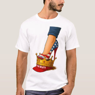 Inga kungar höga klackar på kronan  t shirt