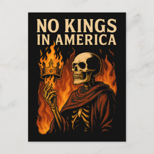 Inga kungar i America Fire Helg Vykort