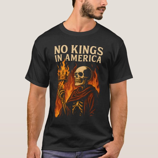Inga kungar i America Fire  T Shirt (Framsida)