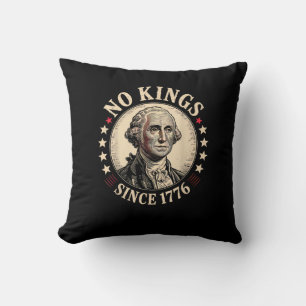 Inga kungar i Amerika 1776 Frihet Retro Klassiker Kudde