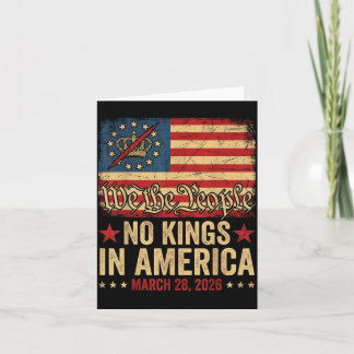 Inga kungar i Amerika 28 mars 2026 No Kings Day Kort