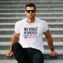 Inga kungar i Amerika 28 mars 2026 T-Shirt