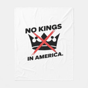 Inga kungar i Amerika Anti Essential Retro stil Fleecefilt