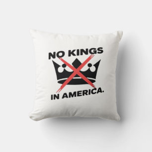 Inga kungar i Amerika Anti Essential Retro stil Kudde
