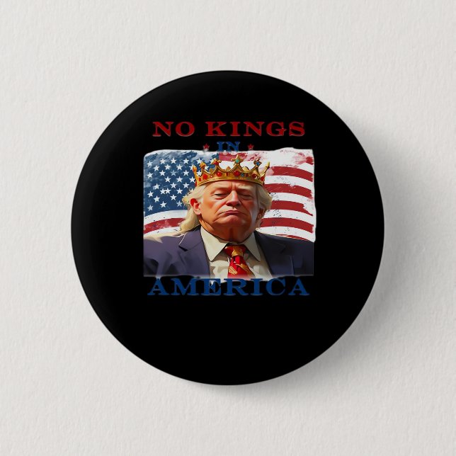 Inga kungar i Amerika Anti Klassisk Enkel Ren Knapp (Framsida)