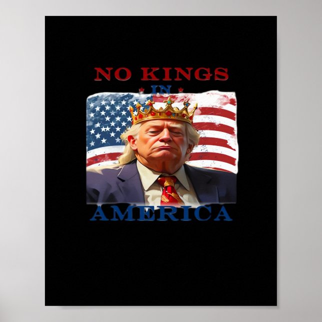 Inga kungar i Amerika Anti Klassisk Enkel Ren Poster (Framsidan)