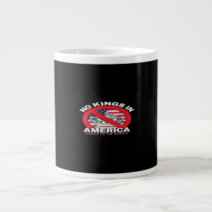 Inga kungar i Amerika Anti-monarki Patriotisk desi Jumbo Mugg