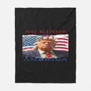 Inga kungar i Amerika Anti-Trump kreativ design Fleecefilt