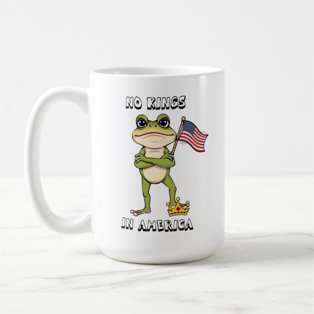 Inga kungar i Amerika Anti-Trump protest  Kaffemugg (Vänster)