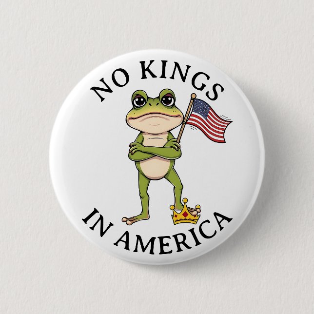 Inga kungar i Amerika Anti-Trump protest  Knapp (Framsida)