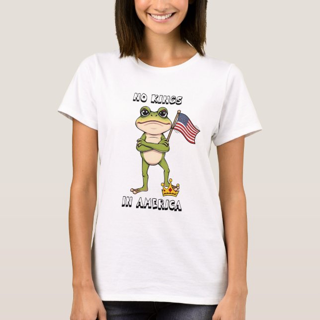 Inga kungar i Amerika Anti-Trump protest  T Shirt (Framsida)