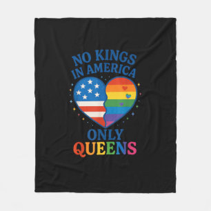Inga kungar i Amerika, bara drottningar. Roligt HB Fleecefilt