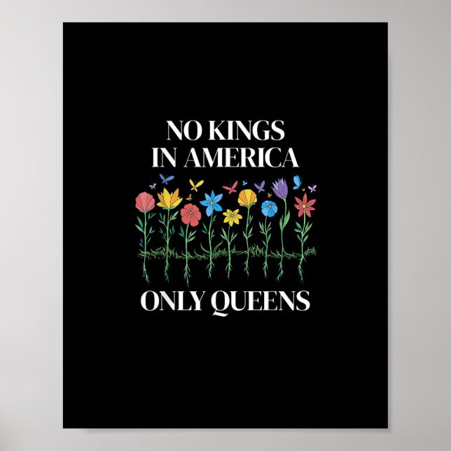 Inga kungar i Amerika, bara drottningar. Roligt HB Poster (Framsidan)