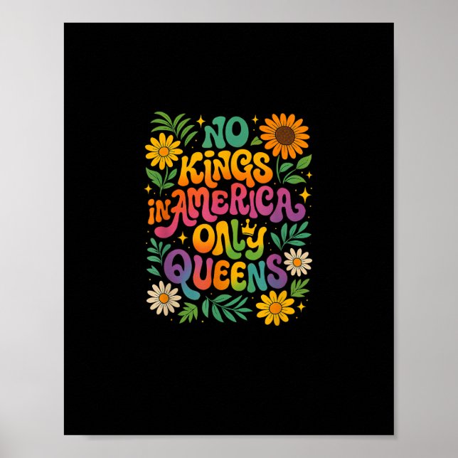 Inga kungar i Amerika, bara drottningar. Roligt HB Poster (Framsidan)