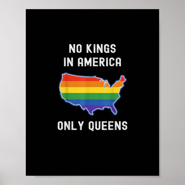 Inga kungar i Amerika, bara drottningar. Roligt HB Poster (Framsidan)