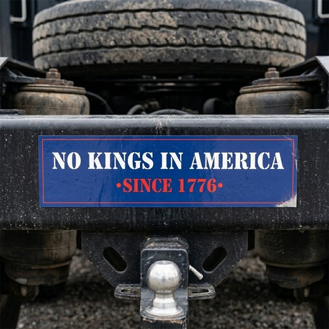 Inga kungar i Amerika Bildekal (no kings in america since 1776)