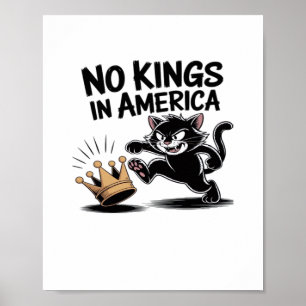 Inga kungar i Amerika Classic Bold Casual Poster