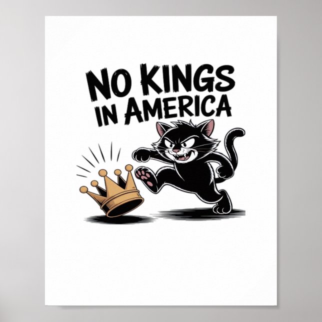 Inga kungar i Amerika Classic Bold Casual Poster (Framsidan)