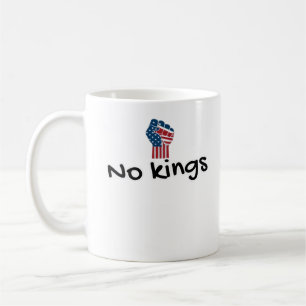 Inga kungar i Amerika Classic Minimal Ren Kaffemugg
