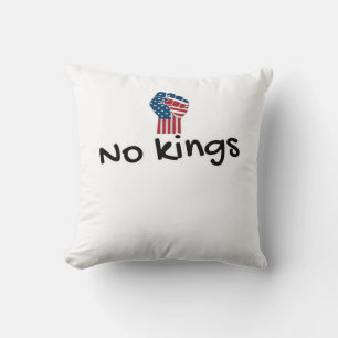 Inga kungar i Amerika Classic Minimal Ren Kudde