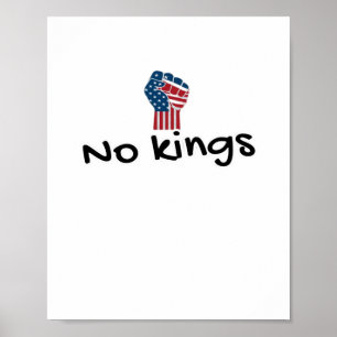 Inga kungar i Amerika Classic Minimal Ren Poster