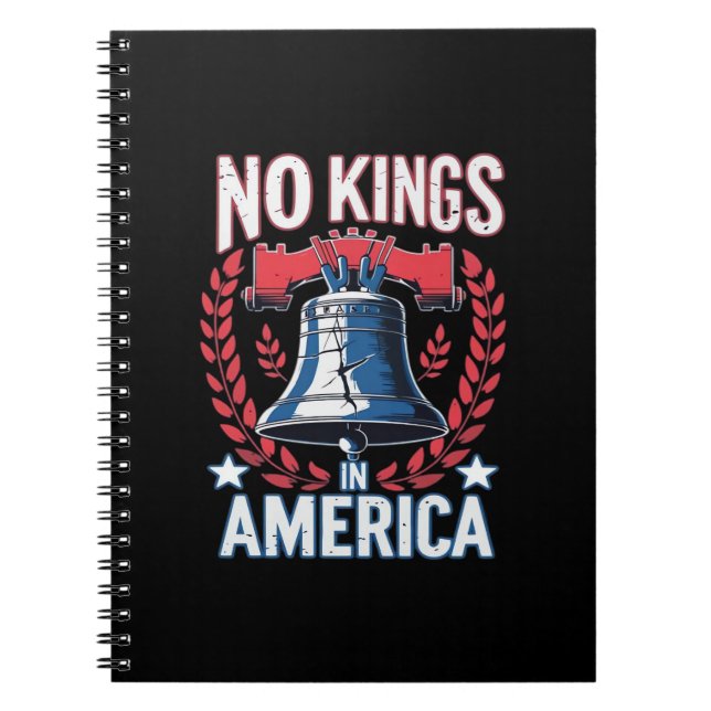 Inga kungar i Amerika Design Klassisk konstnärlig  Anteckningsbok (Framsidan)