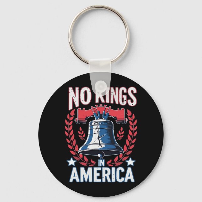 Inga kungar i Amerika Design Klassisk konstnärlig  Nyckelring (Framsida)