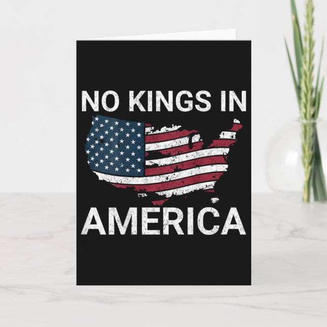Inga kungar i Amerika Dump Trump Inga auktoritärer Kort (Framsida)