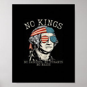 Inga kungar i Amerika Inga fascister Vi Folket Pol Poster