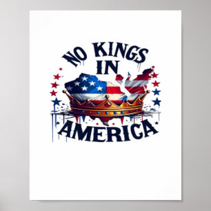 Inga kungar i Amerika Klassisk Retro Cool Poster