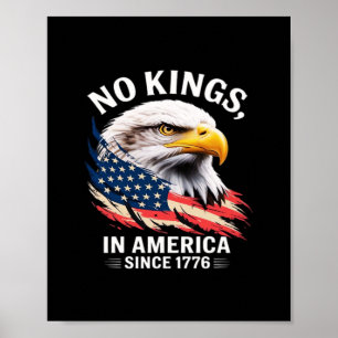 Inga kungar i Amerika Klassisk Retro Grafisk Desig Poster